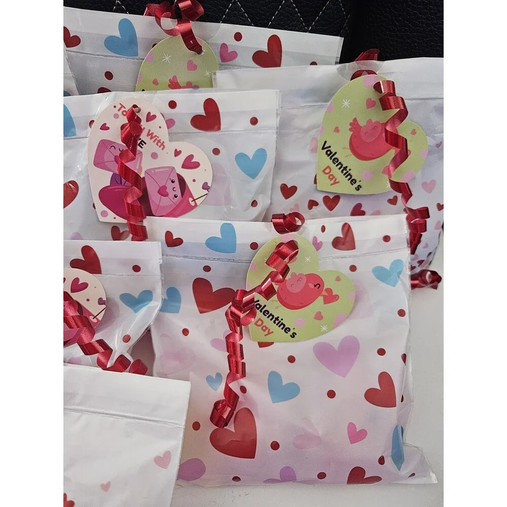 Valentine's Day Exchange 10 Squeeze Toys With Valentines Tag Sensory Fidget Toys